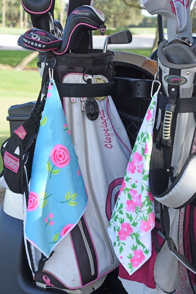 Pink Peonies Golf Towel Ladies Tennis Towel Girls Golf Etsy