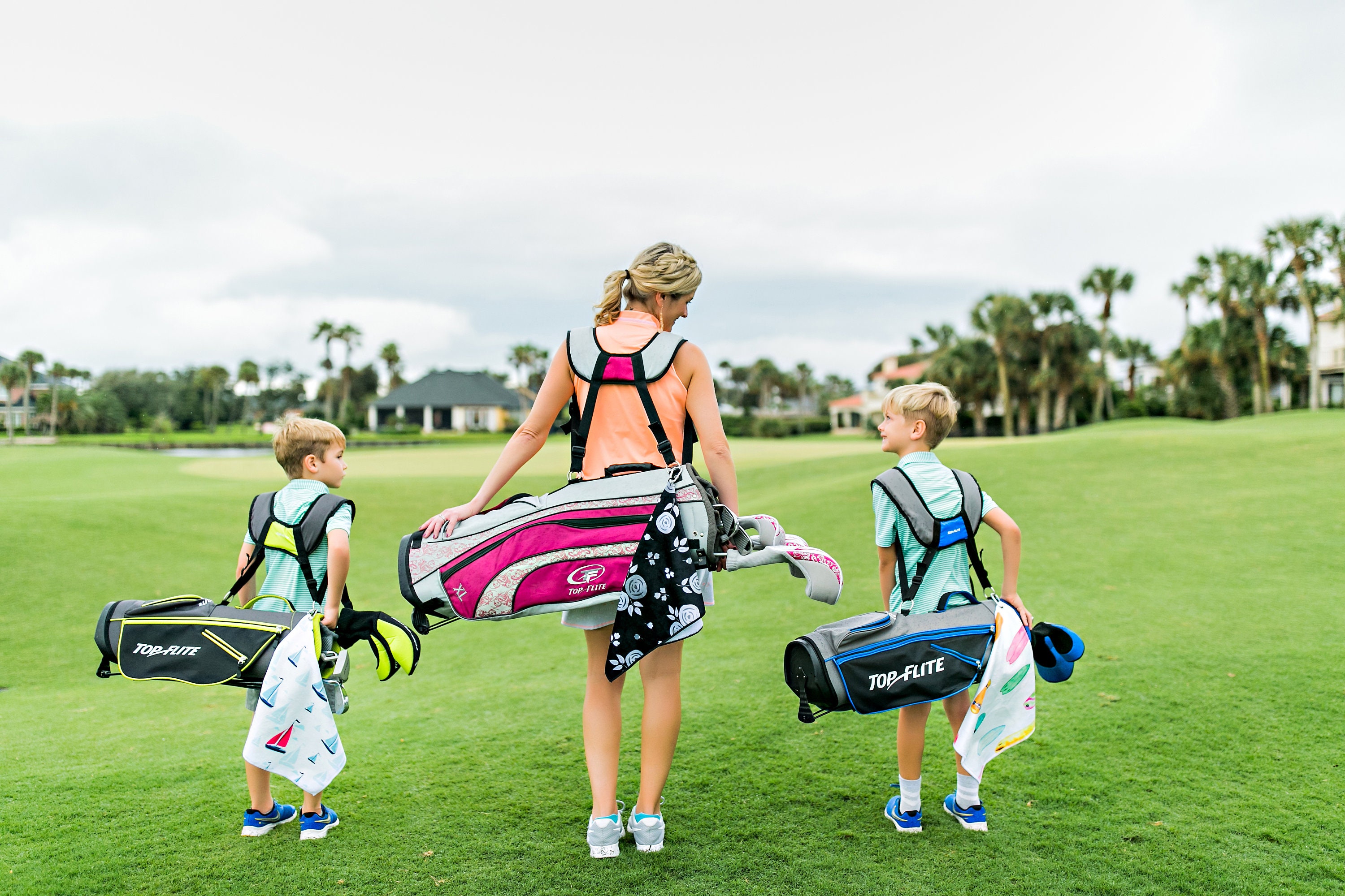 White Roses Golf Towel, Black Roses Tennis Towel, Ladies Golf Towel