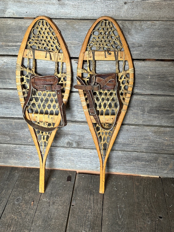 Vintage Child-Sized Canadian Snowshoes