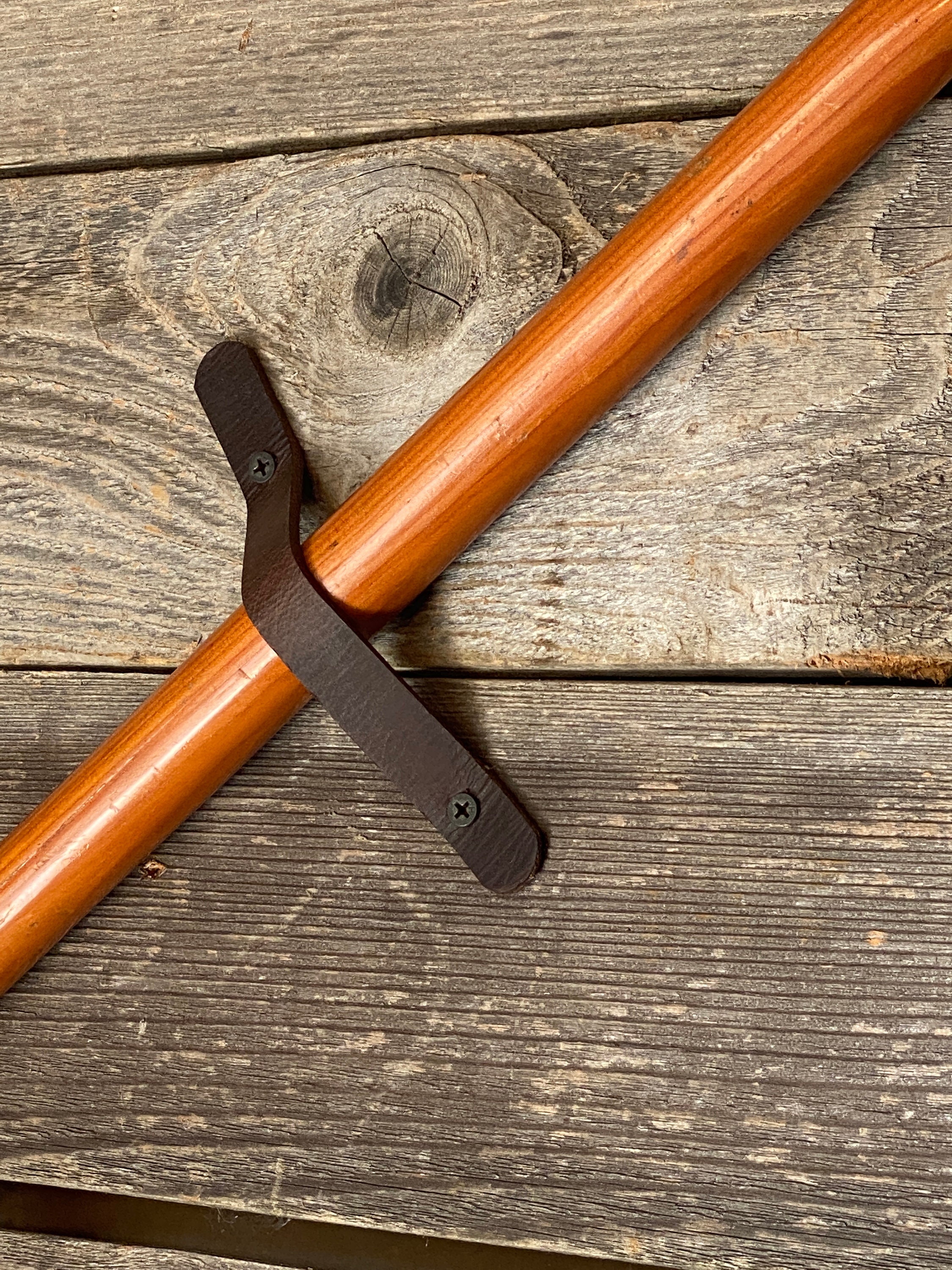 Leather Straps (7" + Screws) to Hang Canoe Paddles, Row Boat Oars and ...