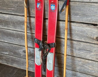 Rossignol Strato 102 Antique Refurbished Ski Wall Art Set