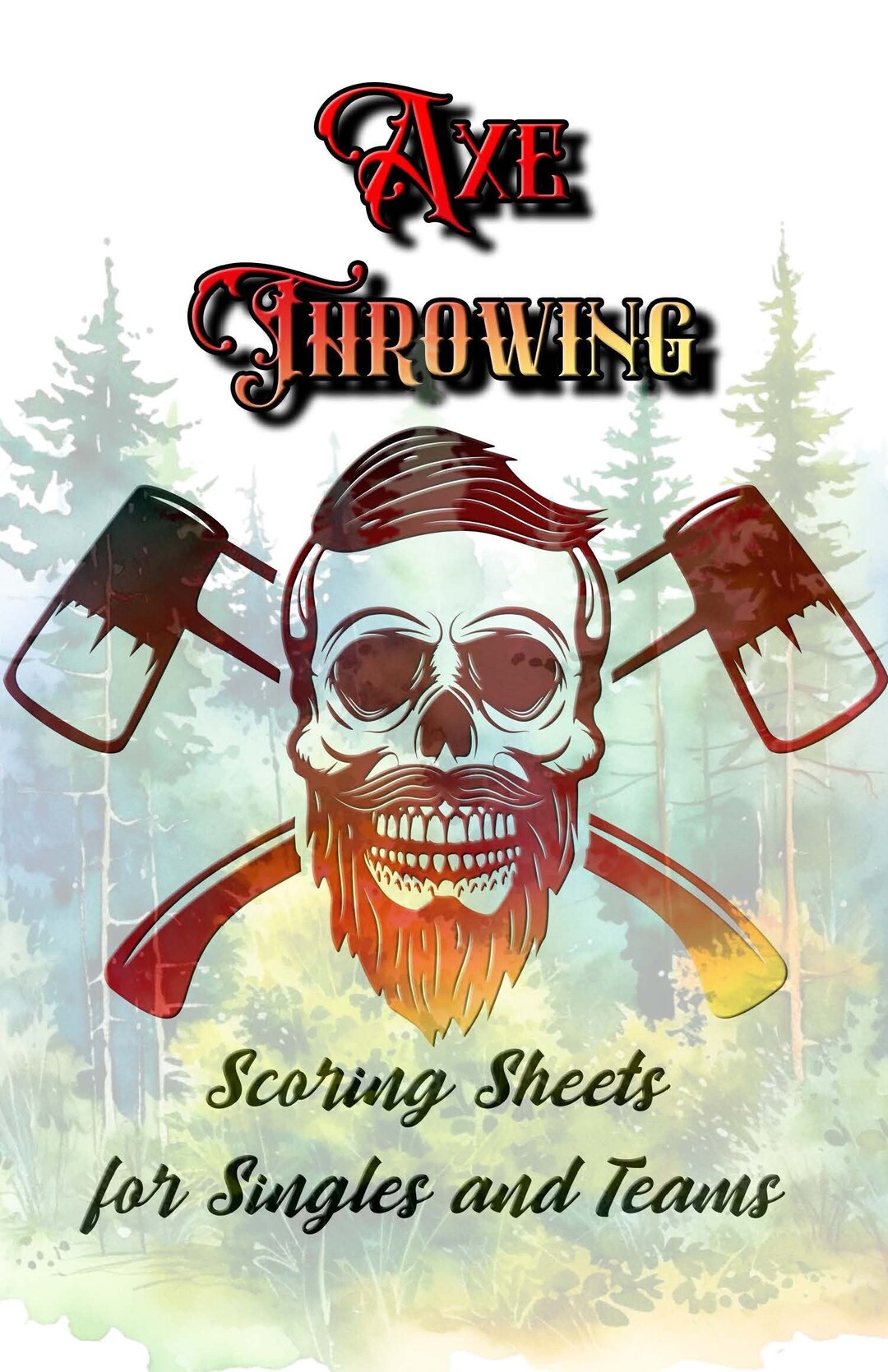 Axe Throwing Score Sheet Journal Etsy Axe Throwing Score Sheet Journal Etsy