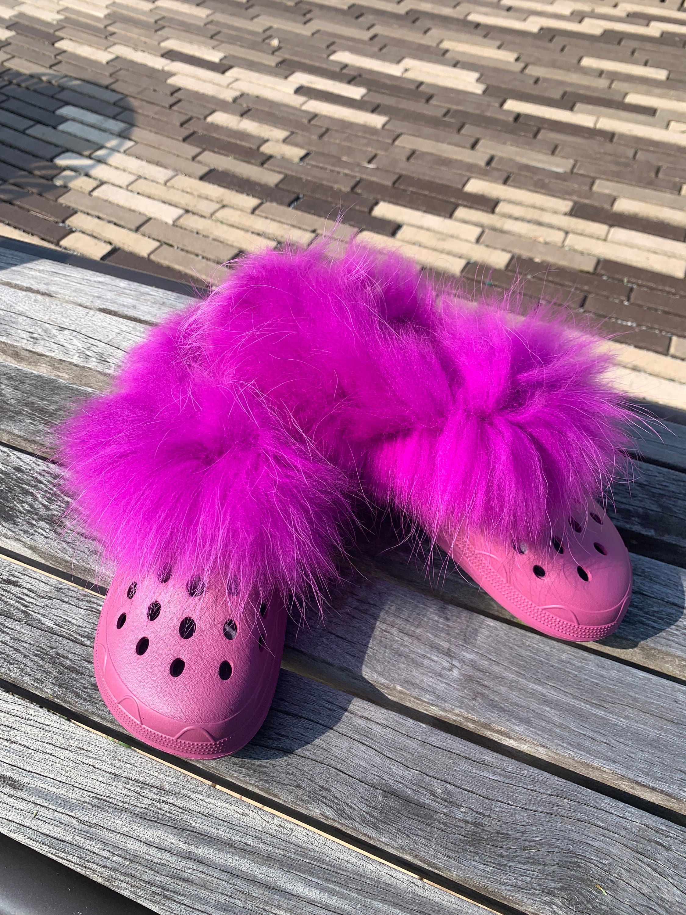 ✨Designer Custom Fur Crocs✨  Crocs fashion, Crocs, Women's crocs