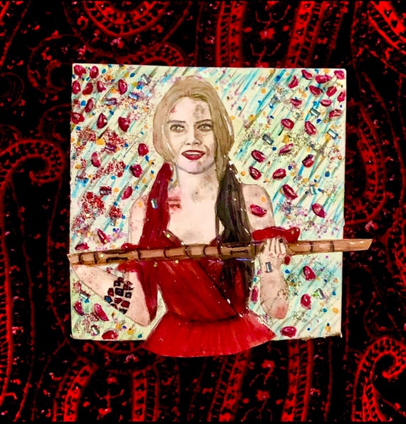 ハーレイ・クイン、スーサイド・スクワッドの手作りマグネット絵画