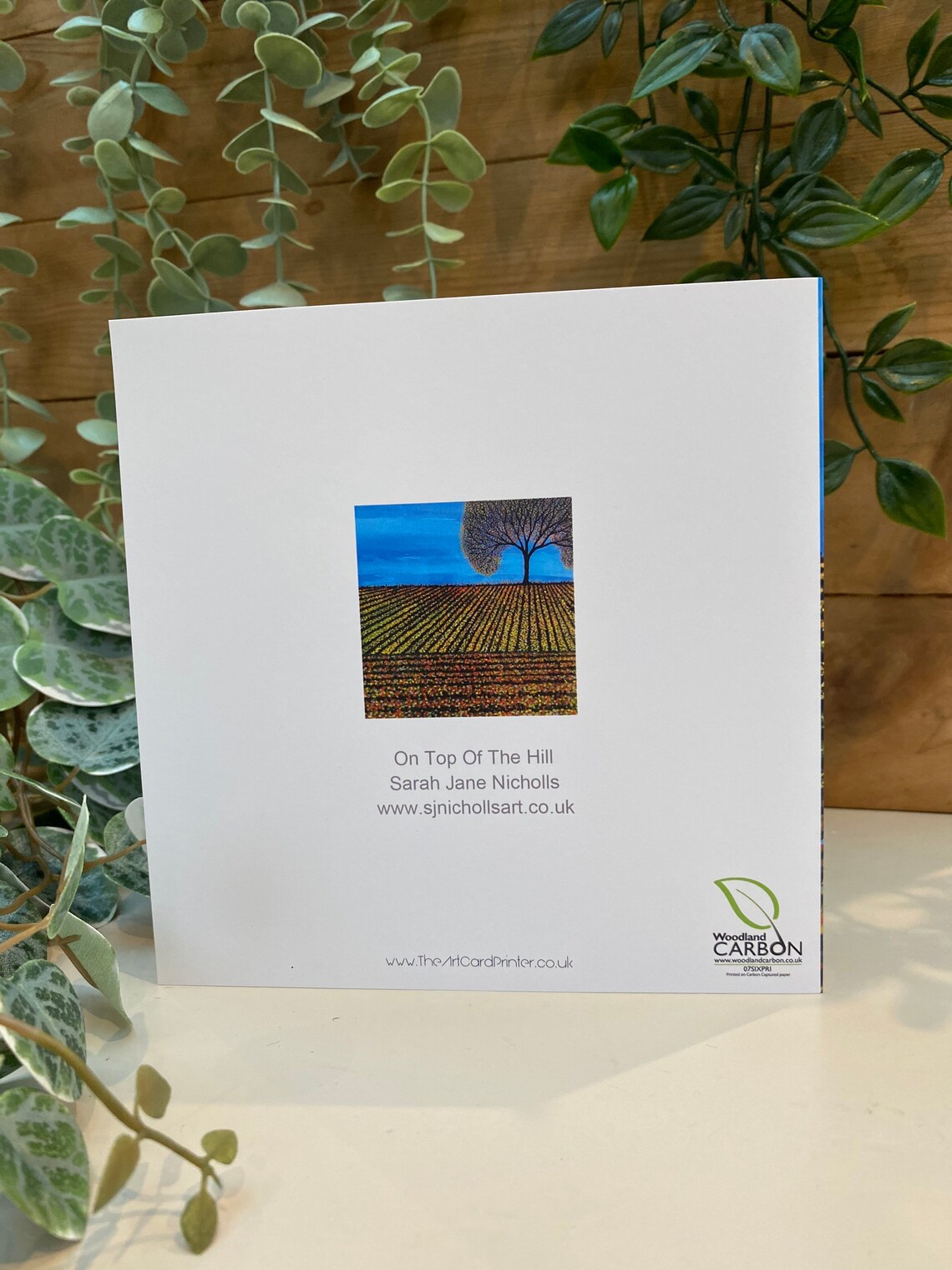 Landscape Blank Greeting Card Art Card Silhouette Tree Etsy