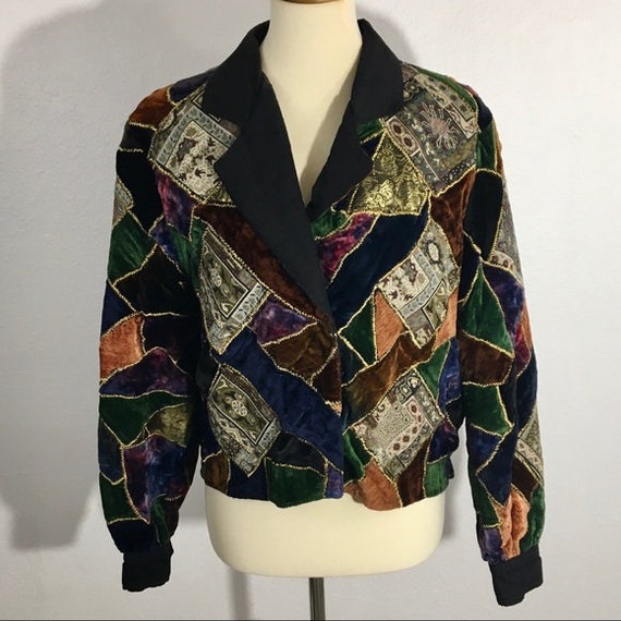 Vintage JA Resort Multicolored Patchwork Tapestry