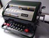 1954 39 s FACİT NTK Antique Mechanical Calculator