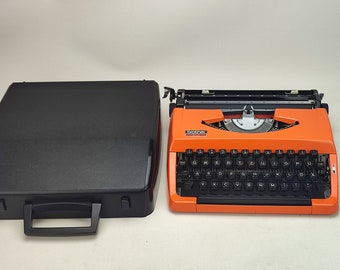 Popart Color! Brother 210 Working Typewriter With Case, 1980's vintage typewriter, Retro typewriter, Best Gift for child, kids, gift for mom