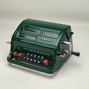 FACİT Working Vintage Calculator, facit C1-13, Best Desing & Engineer at Mechanic Calculator, gift for dad, Mom, him, collectible Calculator