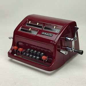FACİT Working Calculator, Antique Gift, Vintage Calculator, facit C1-13, pinwheel calculator, antique mechanical adding machine for gift dad