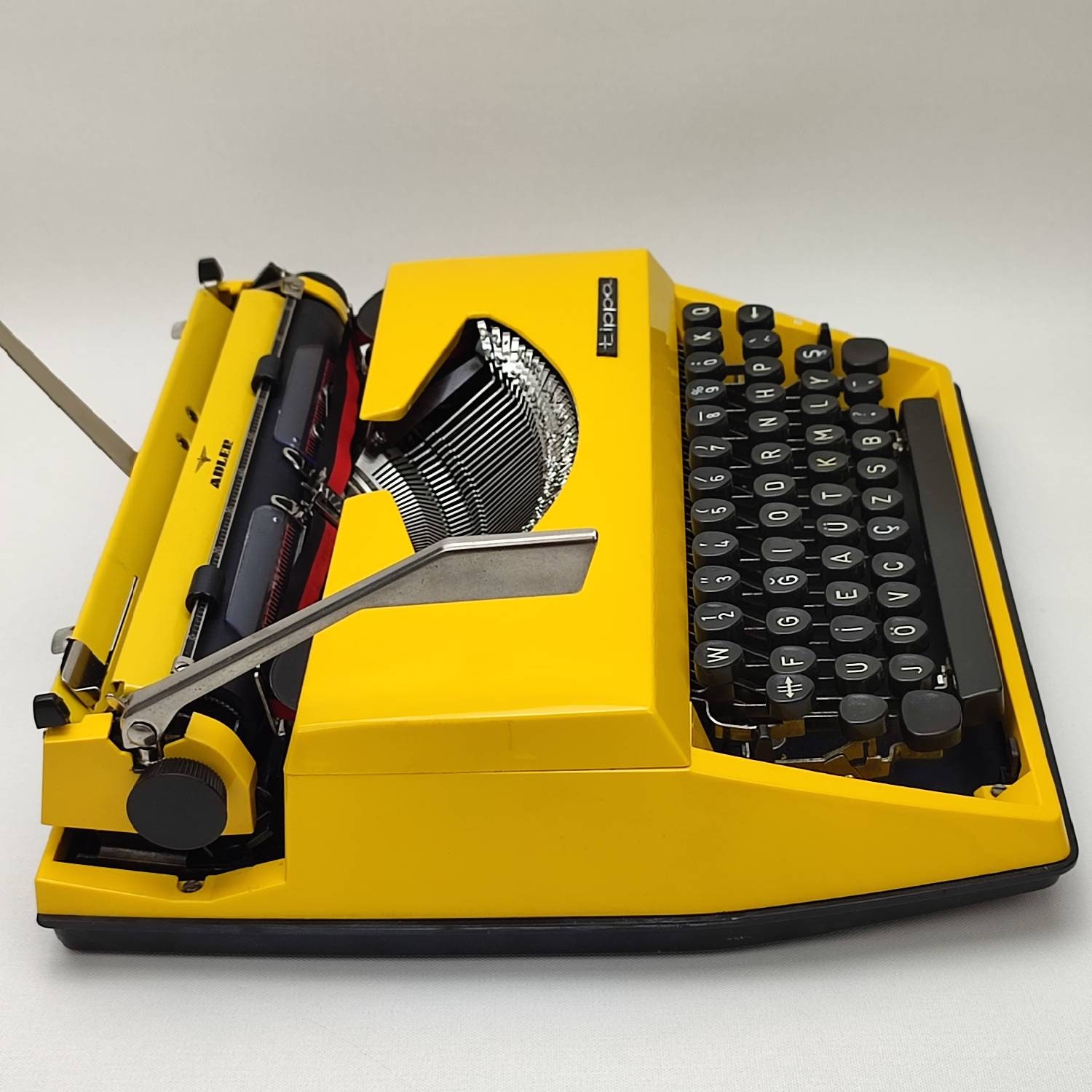筆記体*！Adler Tippa ワーキングタイプライター、イタリック体