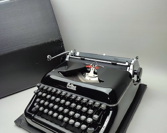 Black Friday Discount! ERİKA 10 Working Typewriter, Portable, Antique, Vintage typewriter with Case, Christmas gift for dad, New Years Gift