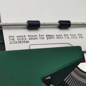 Cursive / Script Olympia Working Typewriter, Portable, Vintage typewriter with case birthday gift, New Years gifts for her, İtalic typefont image 1