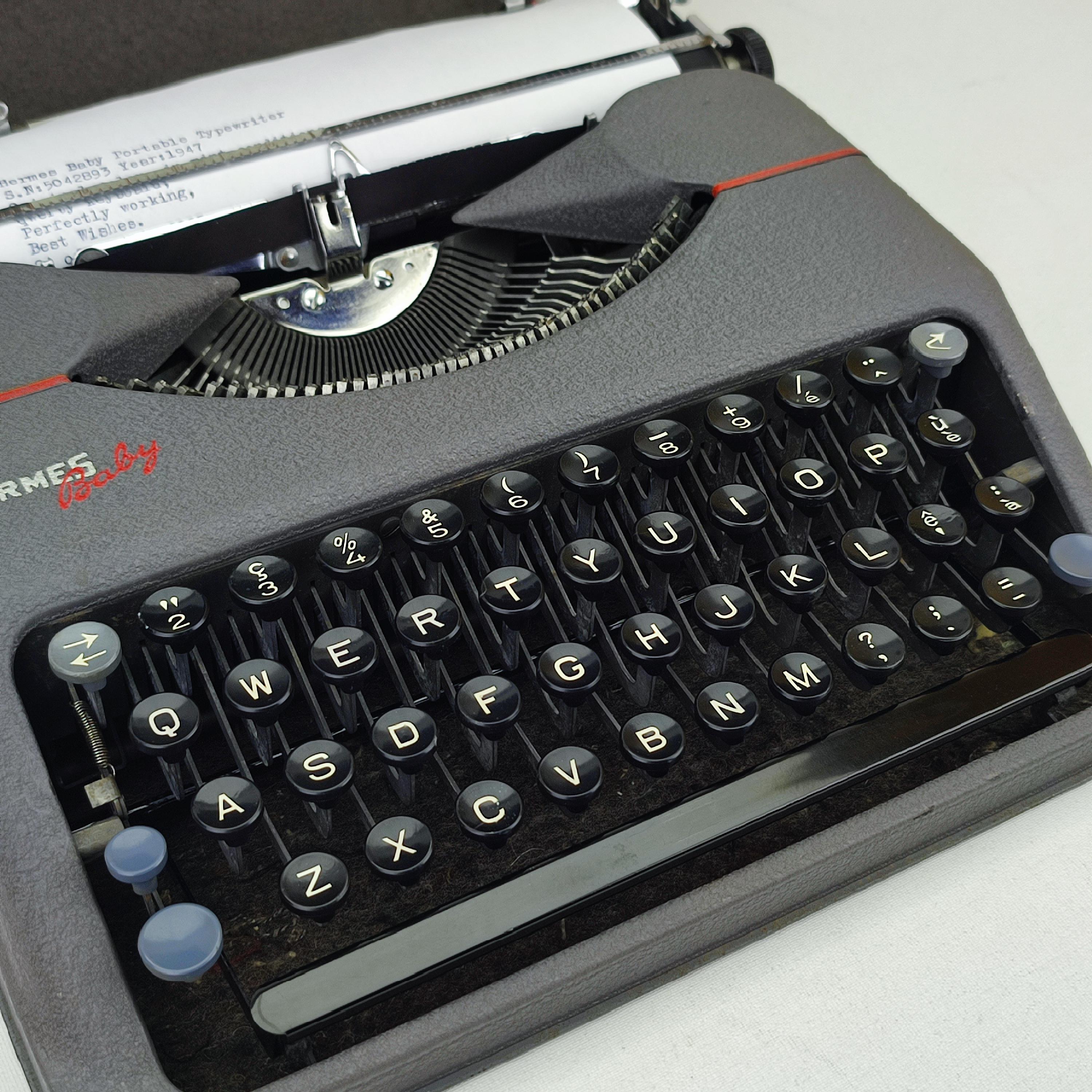 1947年モデル エルメス ベビー ワーキングタイプライター、超