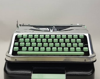 Polished Hermes Baby Working Typewriter, Antique Portable