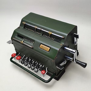 FACİT TK Model Mechanical Calculator, Working Calculator, Collectible Facit, Vintage Calculator, Gift for Engineer, Old Calculator for dad