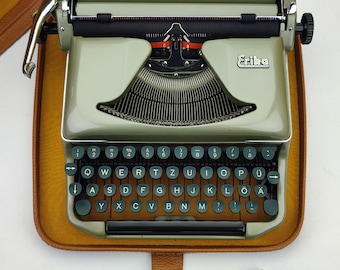 New* ERİKA 11 Working Rare Typewriter, Collectible Typewriter, Antique, Vintage typewriter with case, Gift for Valentine Day, Gift for wife