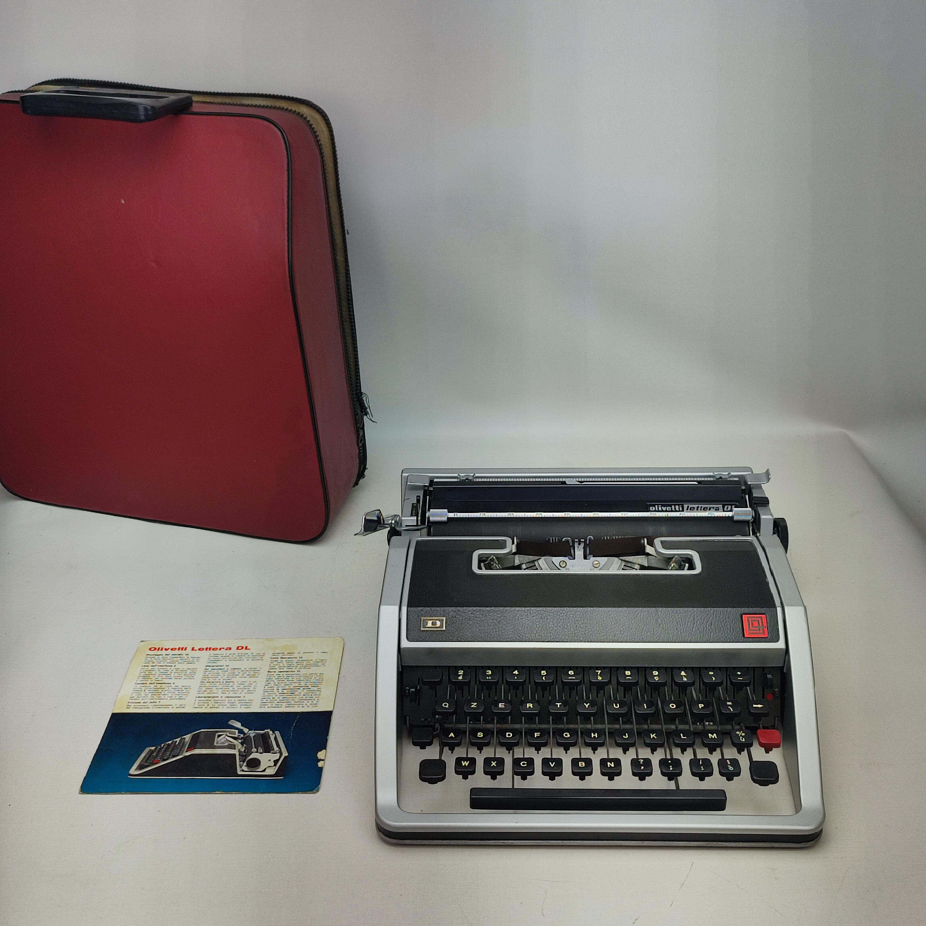 Olivetti Lettera DL 実用タイプライター、ヴィンテージタイプライター