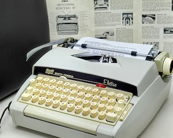 Rare* Electro-Mechanic  Smith Corona Electric lV (4) Working Typewriter, Antique Typewriter With Case, Manually, Key, Collectible Typewriter