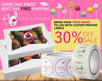 same day custom labels