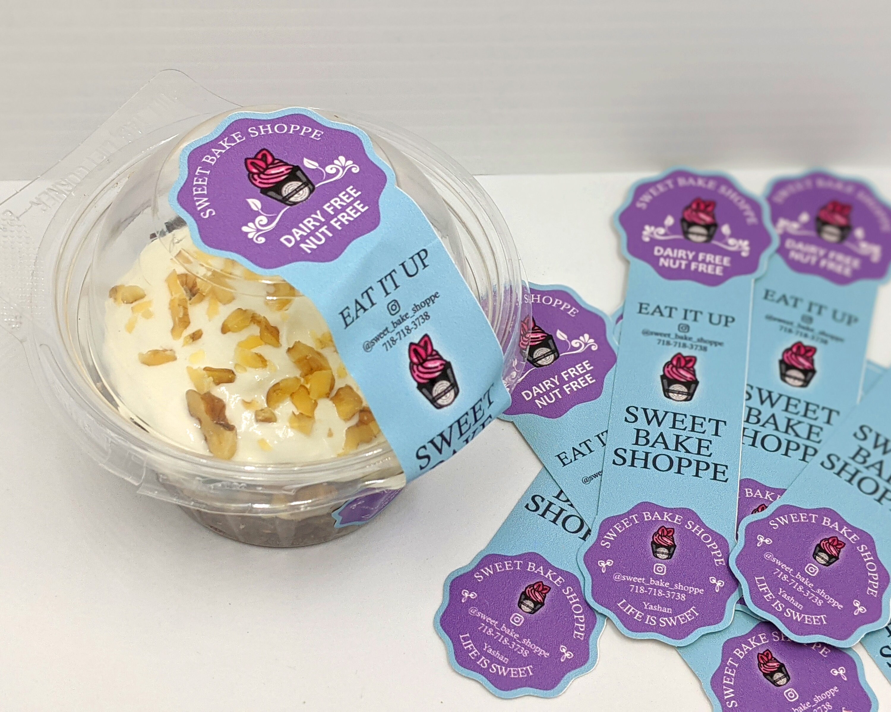 Cakes Production Sticker Custom Sticker, Cake Labels, Bakery Logo Sticker, Logo Sticker Roll ...