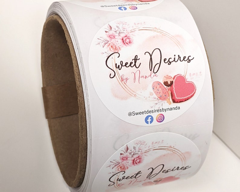 Personalized Sticker Custom Box Labels Custom Bakery Etsy