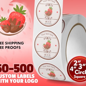 Personalized Logo Stickers: Custom Business Labels on Roll