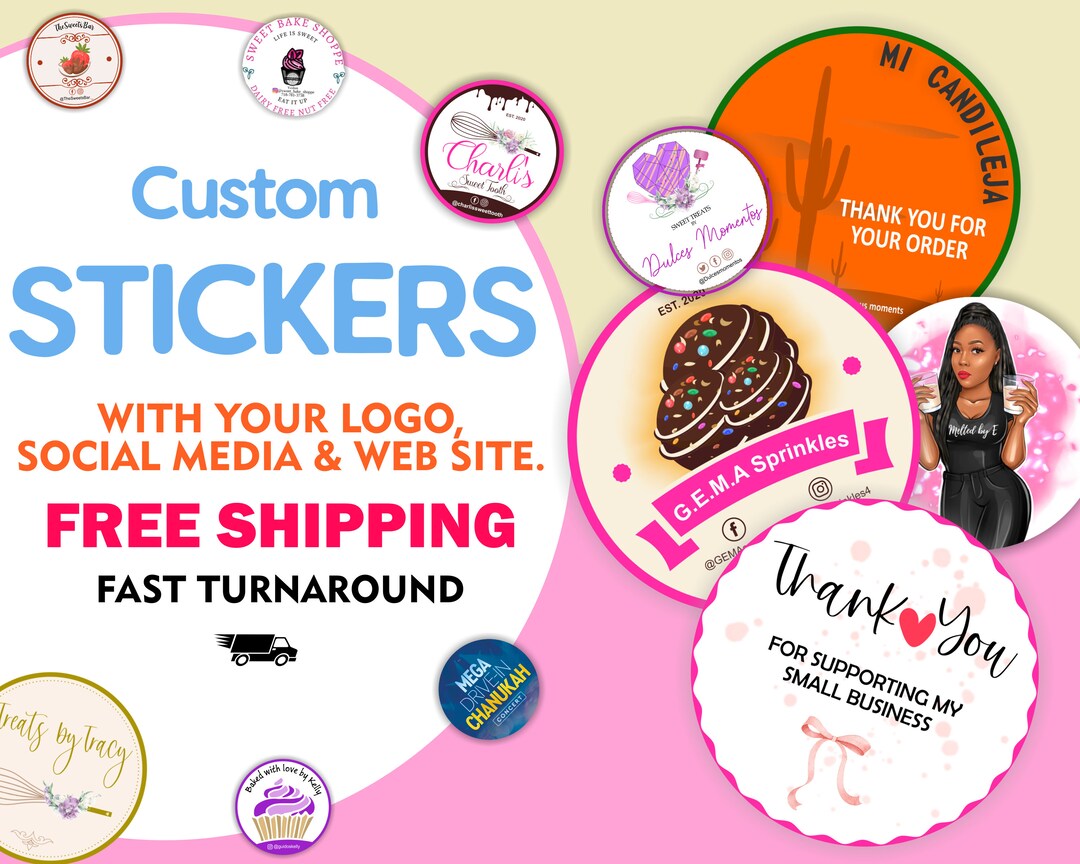 Roll Labels, Sticker on a Roll, Custom Package Label, Product Sticker, Custom Roll Label Sticker