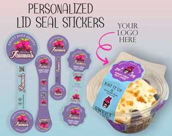 Seal Stickers, Tamper-Evident Stickers, Box Seal Stickers, Sealing Stickers, Food Container Tamper Sticker, Custom Stickers, Logo Stickers.