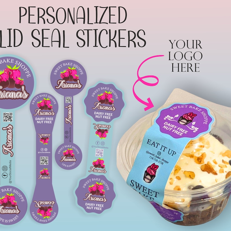 Bakery Seal Stickers - Etsy