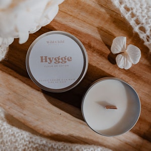 Mini scented candle in aluminum container, several scents to choose from, 100% natural wax, Vegan and cruelty-free, CMR-free scents. image 5