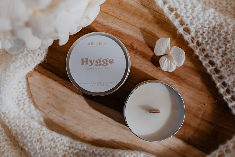 Mini scented candle in aluminum container, several scents to choose from, 100% natural wax, Vegan and cruelty-free, CMR-free scents. image 5