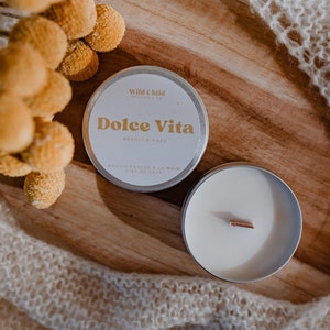 Mini scented candle in aluminum container, several scents to choose from, 100% natural wax, Vegan and cruelty-free, CMR-free scents. image 7