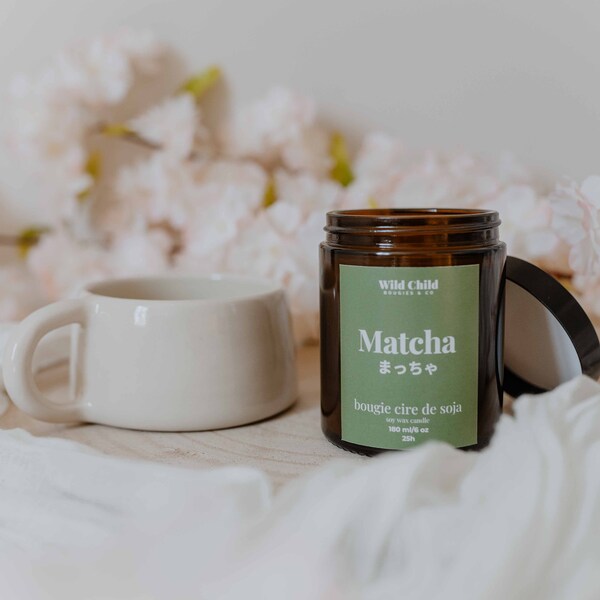 Matcha - Bougie naturelle parfumée - 25H