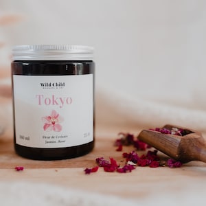 TOKYO / Natürliche Kerze mit Kirschblütenduft