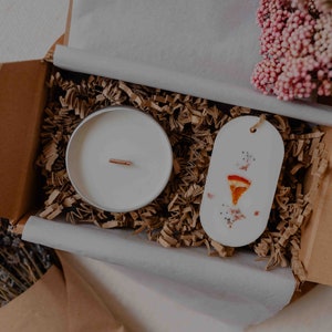 Coffret cadeau personnalisable / Bougie parfumée / Bougie naturelle / Coffret bien-être / Fondant parfumé