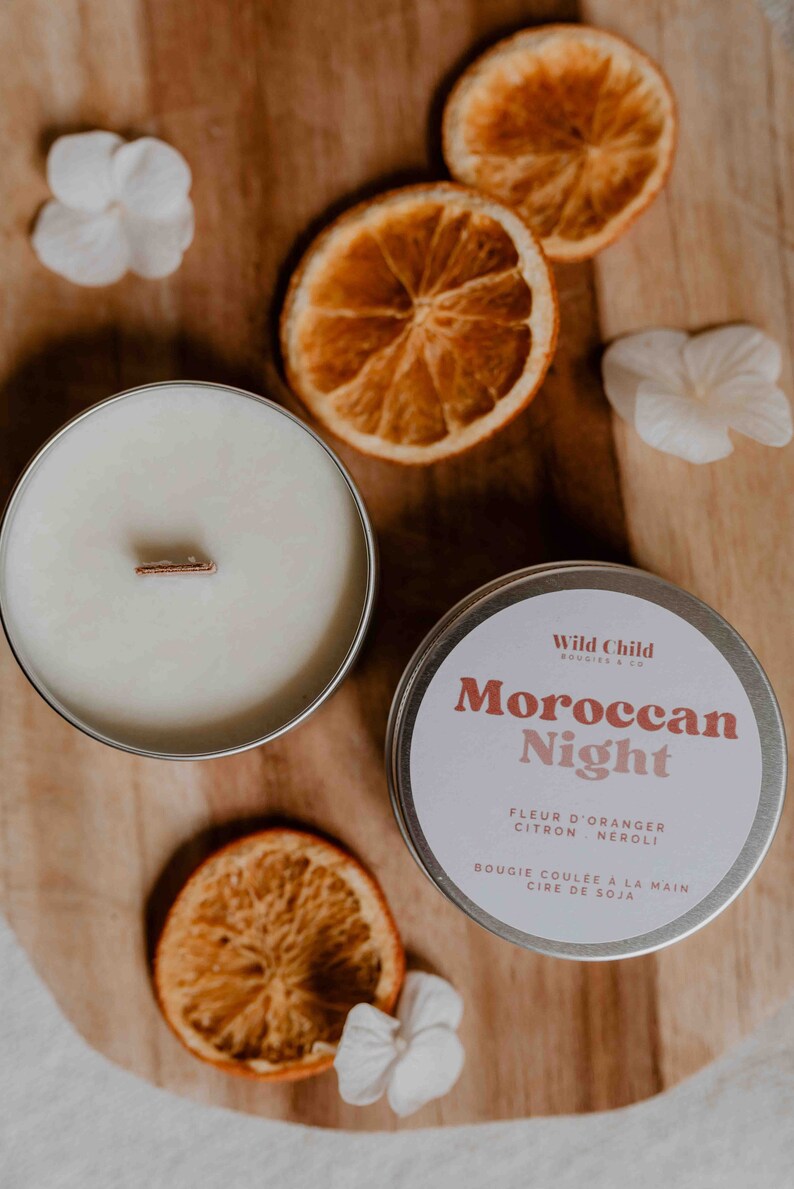 Mini scented candle in aluminum container, several scents to choose from, 100% natural wax, Vegan and cruelty-free, CMR-free scents. image 9