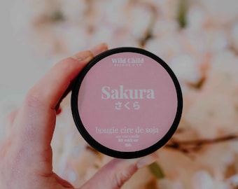 Sakura - Natural scented candle - 12h