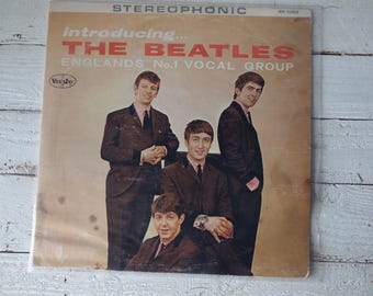 Vintage Introducing the Beatles LP Record Album, VJ Brackets