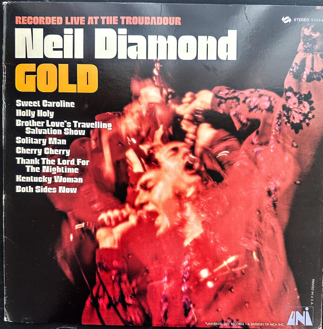 Neil Diamond Gold Vintage Vinyl Etsy