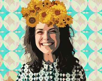 Custom Digital Portrait from Photo, Personalized Illustration (Digital Download)