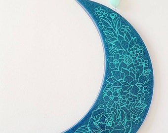 Moon Home Decor, Moon Wall or Window Hanging