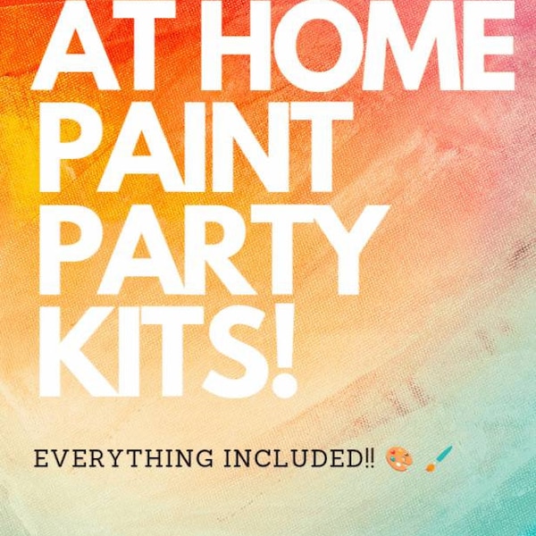 Sip and Paint at Home Kits Etsy