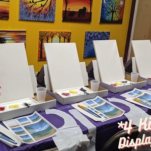 Paint and Sip Kit! Complete with ALL supplies and EASEL included!