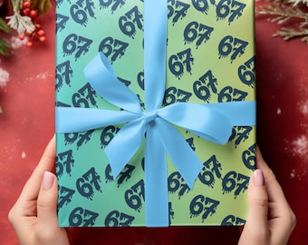 Kids Wrapping Papers, Six Seven, 6 7, Children Gift Wrap, Birthday Party Supplies, 6 7 Year Old, Fun Kids Craft Supplies