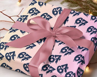 Copy of Six Seven Kids Wrapping Papers, 6 7, Children Gift Wrap, Birthday Party Supplies, 6 7 Year Old, Fun Kids Craft Supplies