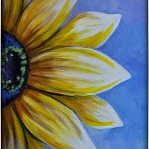 Mother's Day gift! Sunflower Wishes PAINTING KIT with Online Tutorial