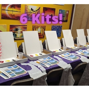 Paint Party Pack for 6 With Video Tutorial image 1