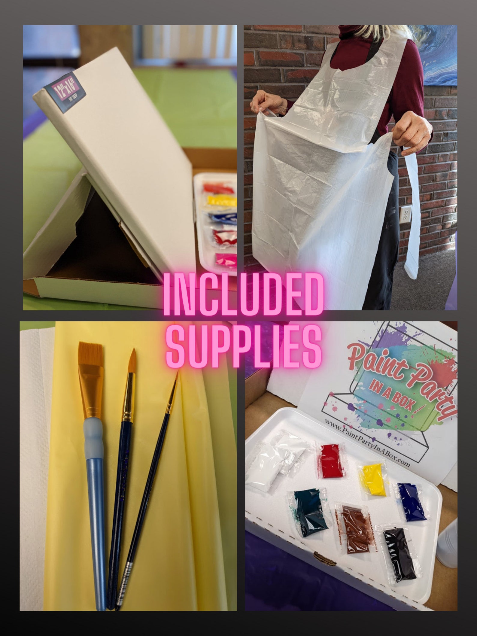 Paint and Sip Kit Complete With ALL Supplies and EASEL Etsy