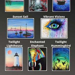 Paint Party In A Box! Complete with ALL supplies- EASEL included! Free shipping image 6